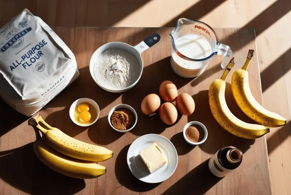 Essential Ingredients for Bananas Foster Pancakes Recipe