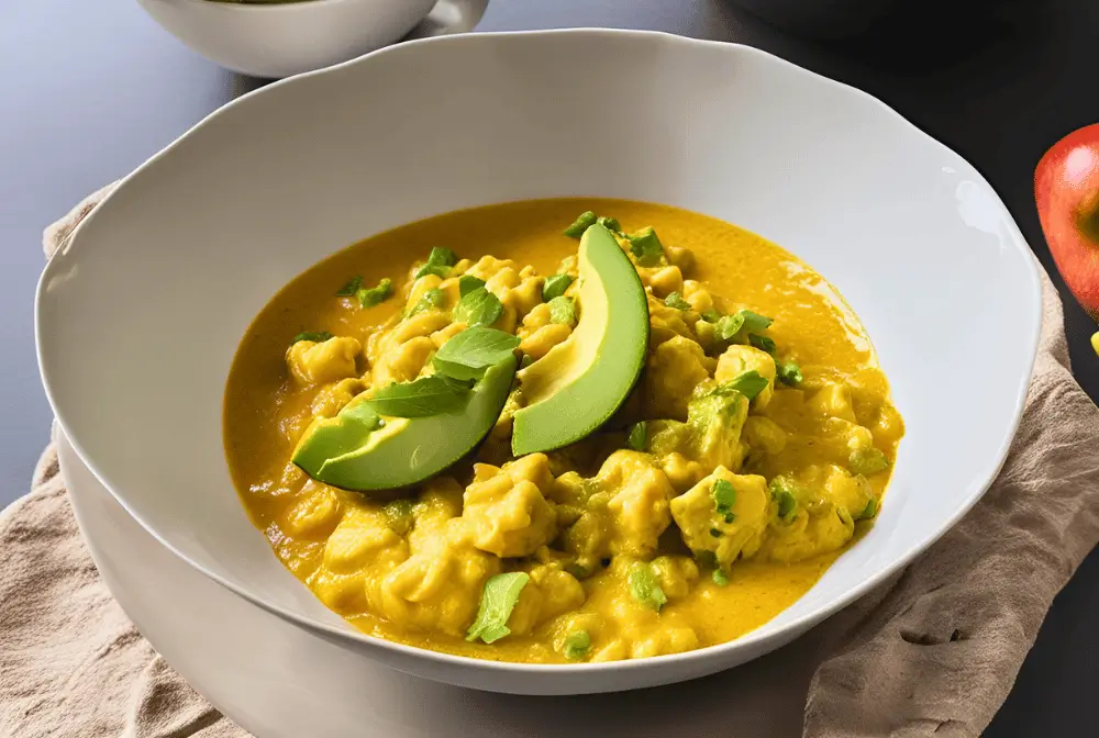 Scrambled Egg and Avocado Curry