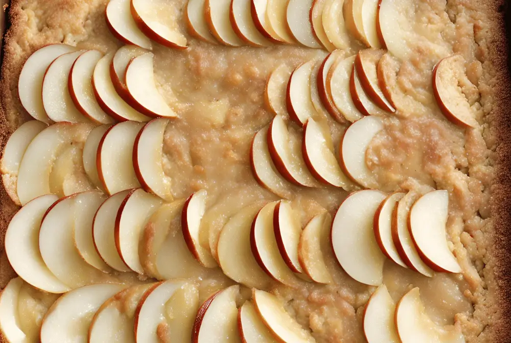 apple cobbler with cake mix baking