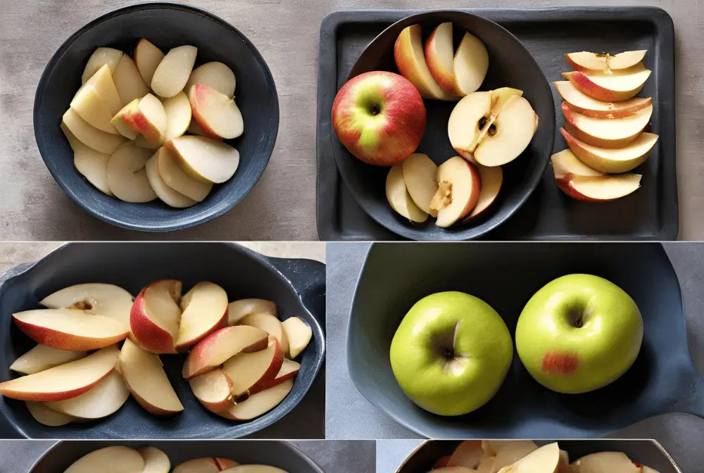 apple cobbler with cake mix cooking