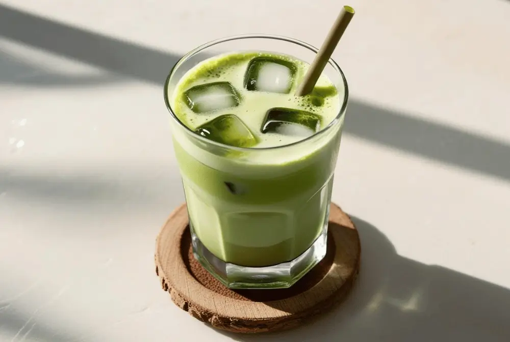 iced matcha latte