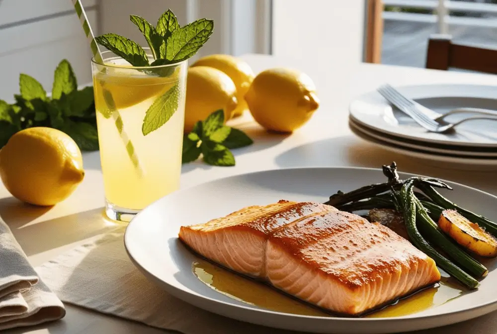 salmon belly recipe​ with lemon juice