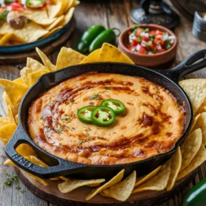 Homemade Smoked Queso Dip Ready to Serve