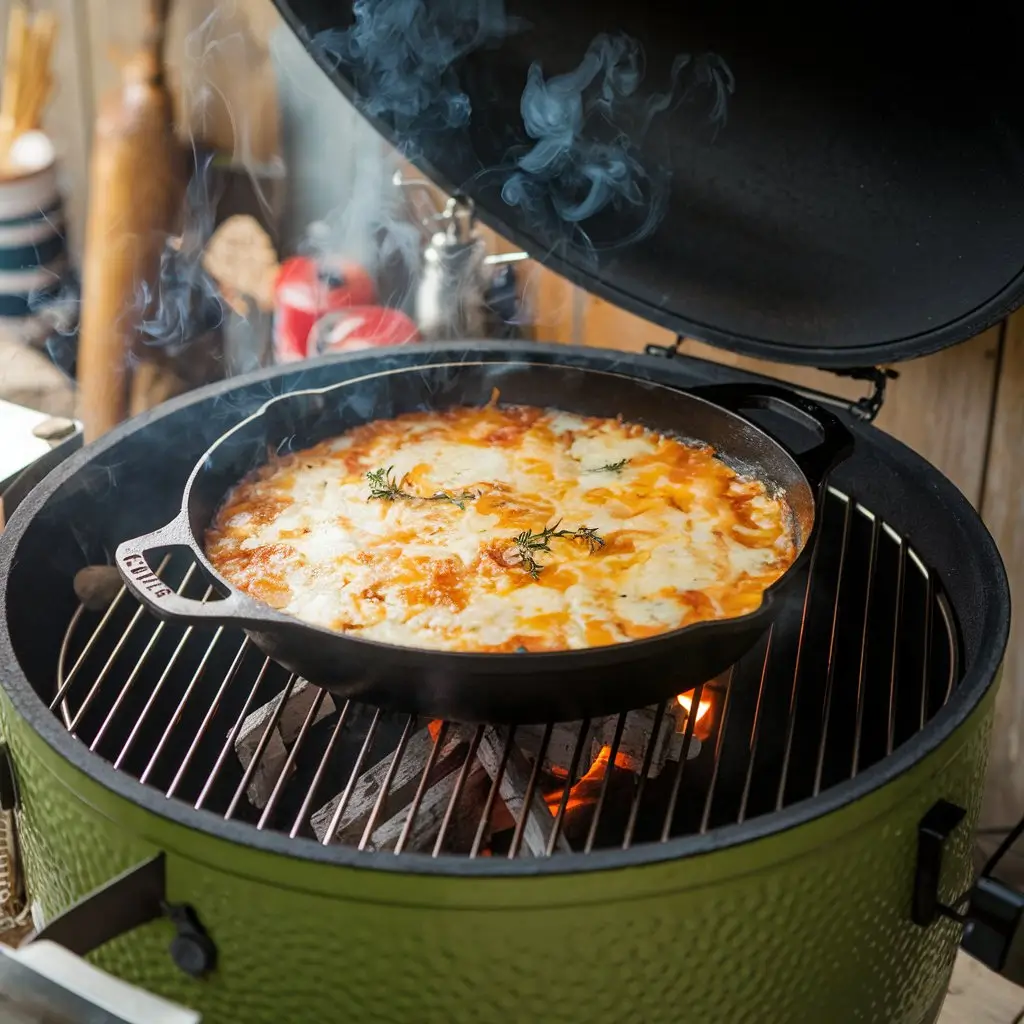 Smoking the Queso Dip to Perfection