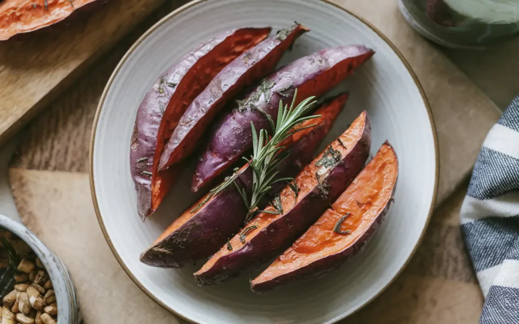 Roasted Purple Sweet Potatoes Recipe