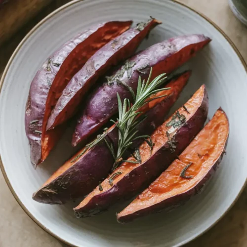 Roasted Purple Sweet Potatoes Recipe