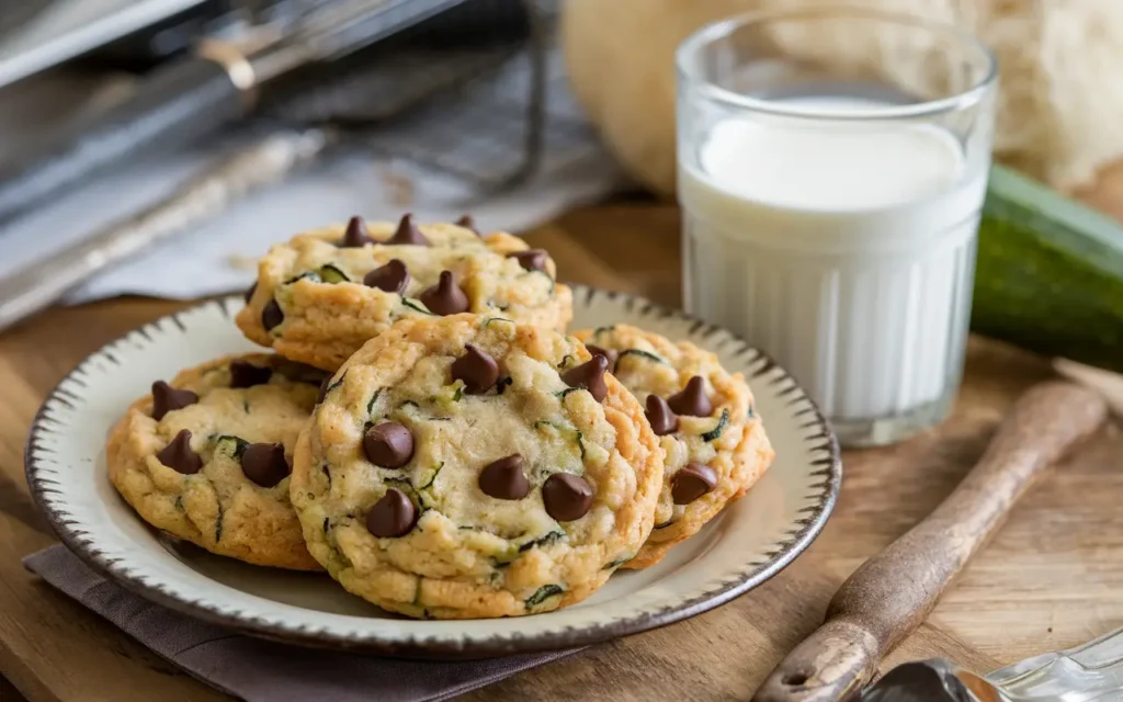 zucchini cookies serving